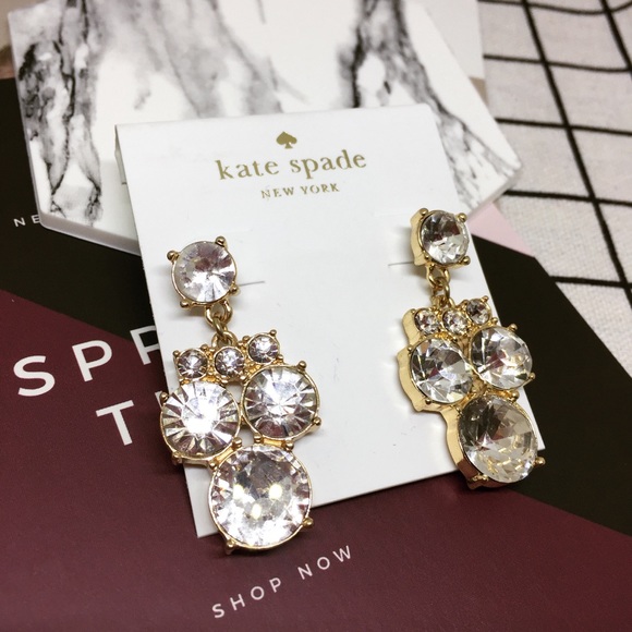 Kate Spade ♠️ Diamond Drop Earrings - Picture 7 of 7